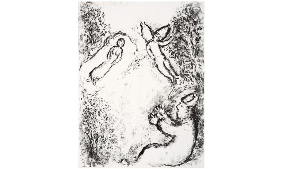 Marc Chagall, While Miranda sleeps, Prospero summons Ariel web