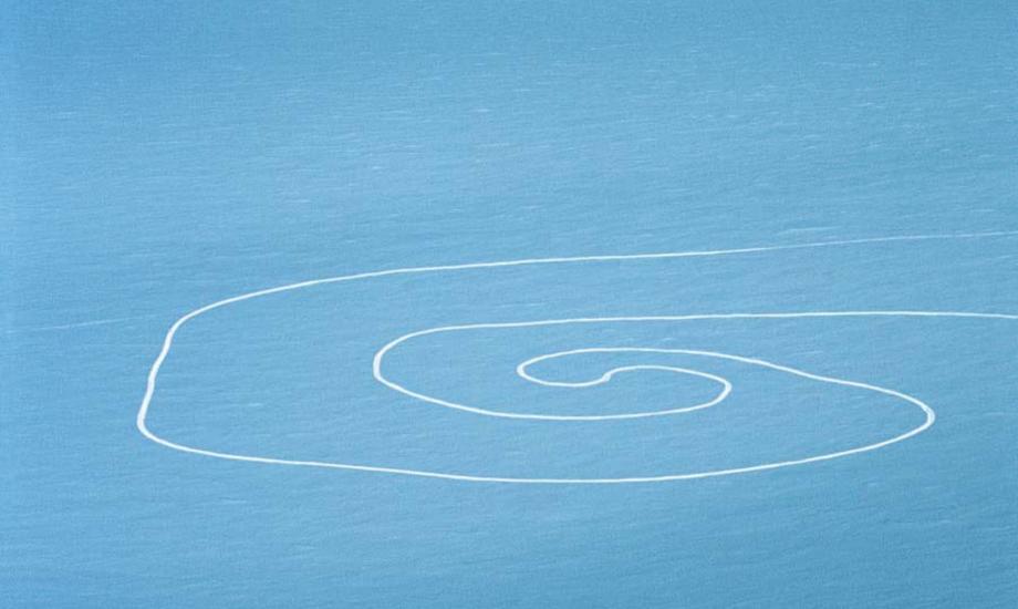 Chris Drury, Wind Vortex – Sky Blu, Antarctica – (2007) Inkjet print, 975 x 716 mm. Image courtesy of the artist.